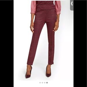 NY&Co Pull-On Super High-Waisted Check-Print Ankle Legging - Super-flex.size L